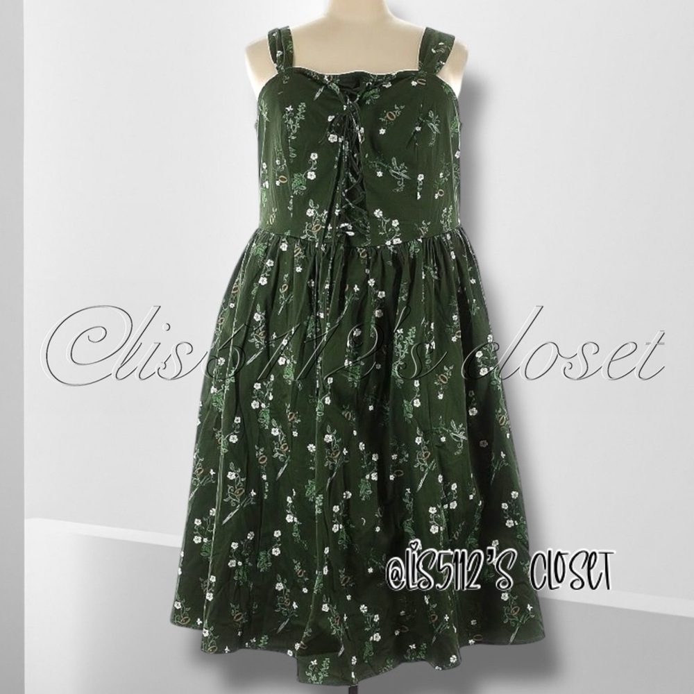 Her Universe The Lord Of The Rings Icons Lace-Up Corset Dress 2X 18 20 — RARE! - Picture 4 of 13